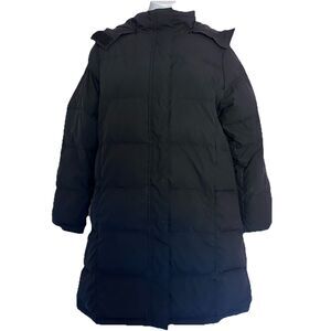 LL Bean Women’s Black Down Insulated Parka Puffer Ultrawarm Jacket M